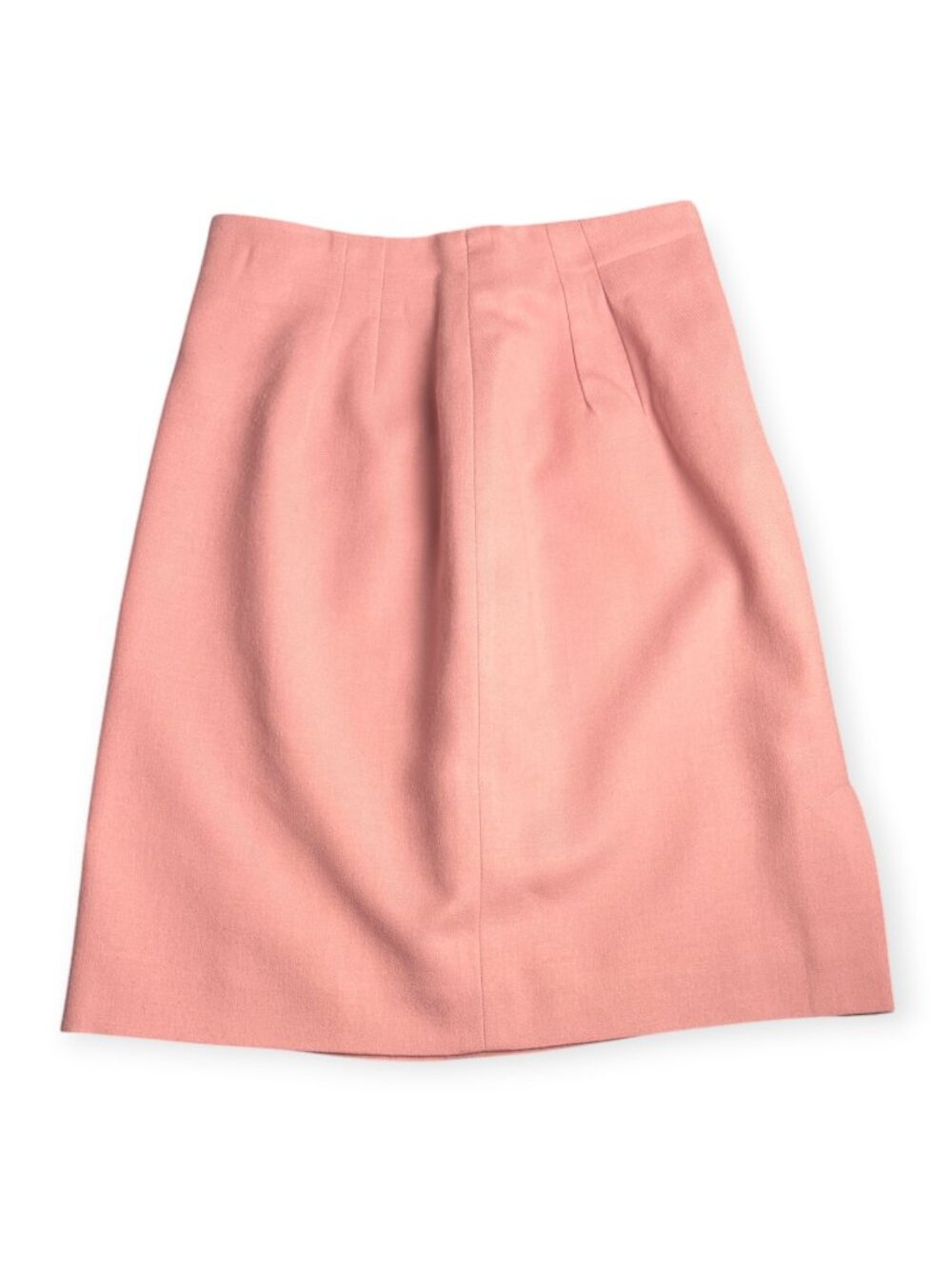 Vintage Jones New York 8 Petite Pure Wool Pink Pencil Skirt Elle Woods Style USA